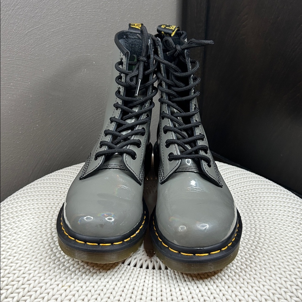 Dr. Martens 1460 Rainbow Patten Leather Boot - Picture 3 of 10